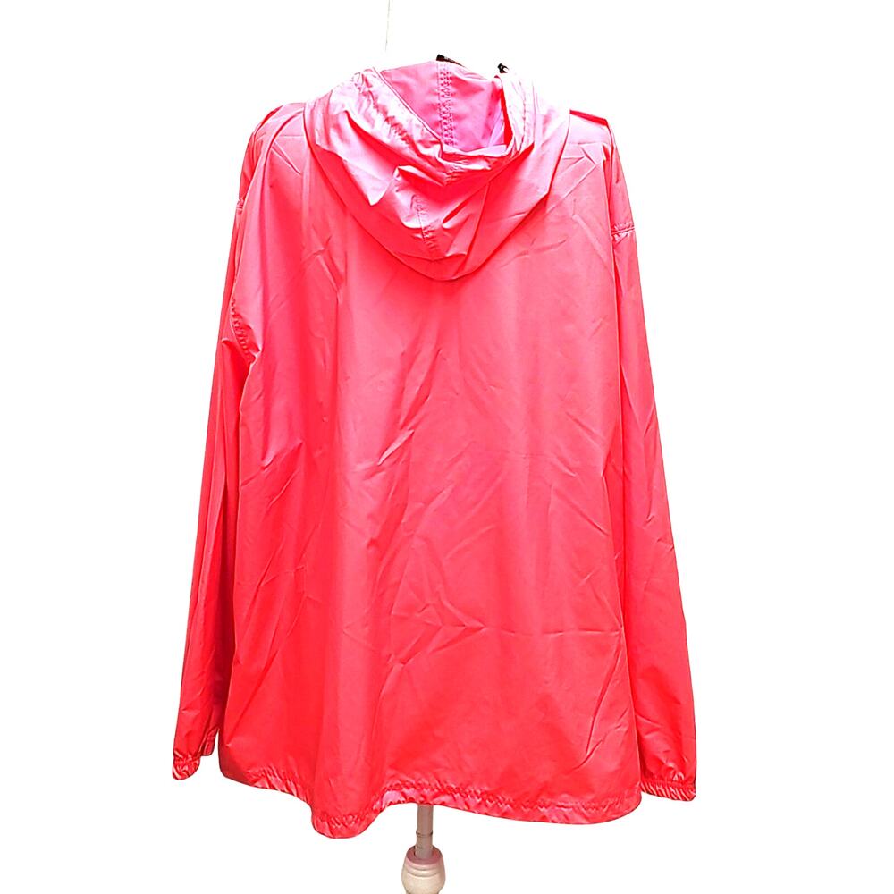 Charles River Unisex 1/4 Zip w/Zip Pocket Light Coral Rain Wear Hoodie Size XXXL - Picture 4 of 10